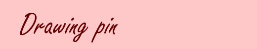 Drawing pin